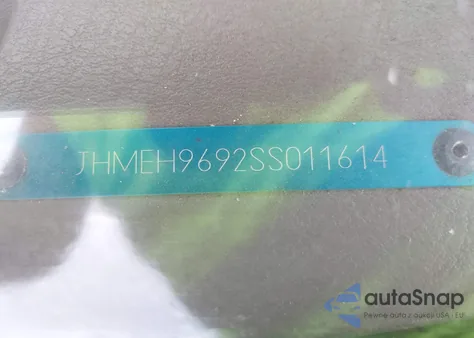 1995 Honda Civic Ex from USA, damaged, VIN JHMEH9692SS011614